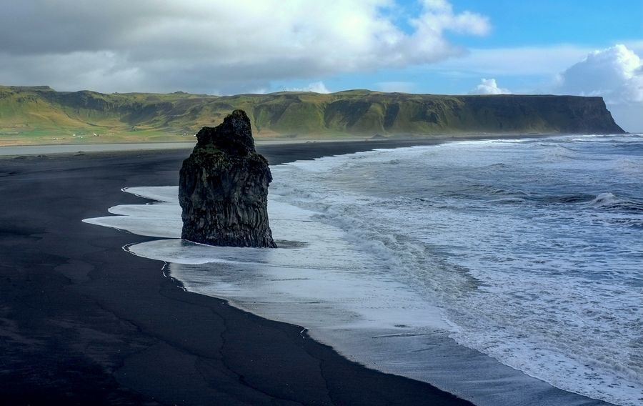 Reynisfjara Beach in undefined region of undefined