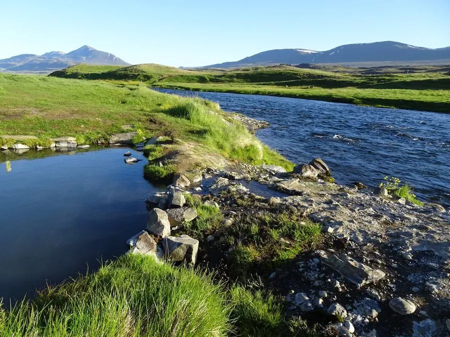 Reykjafoss & Fosslaug, Northwest, Iceland · view 2