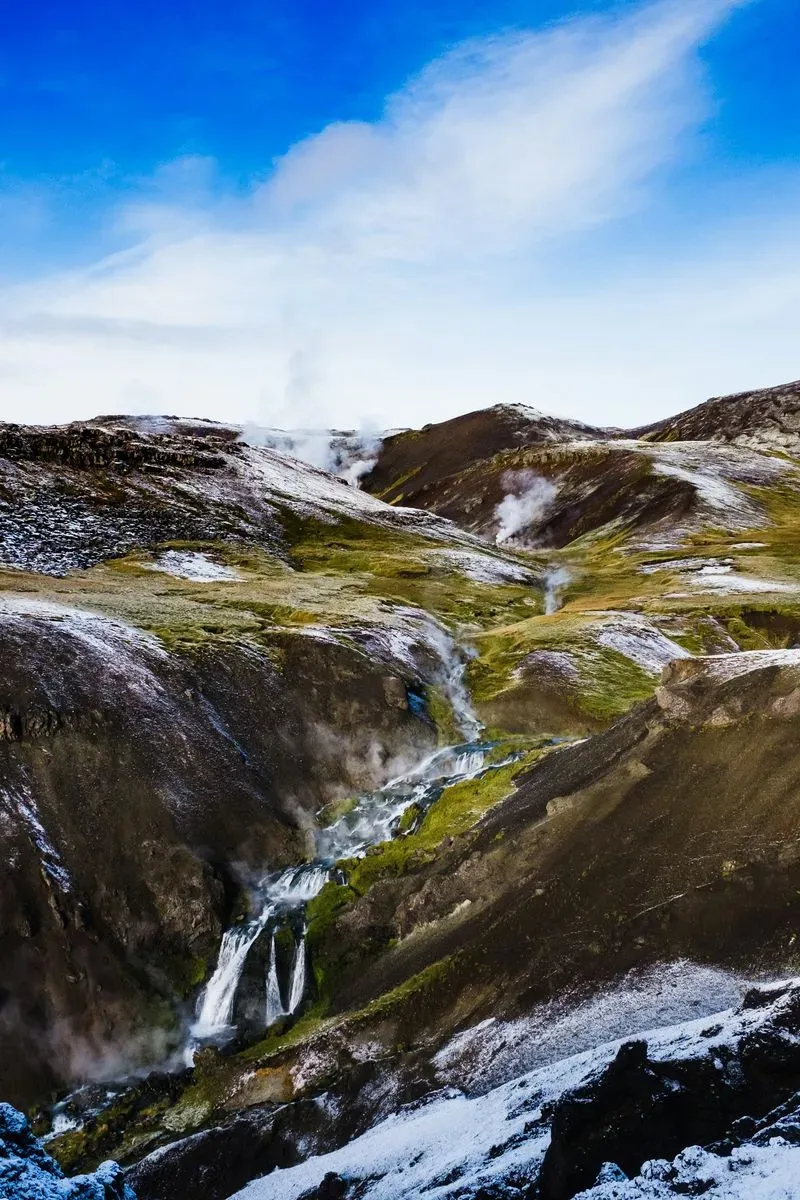 Reykjadalur Valley in Iceland