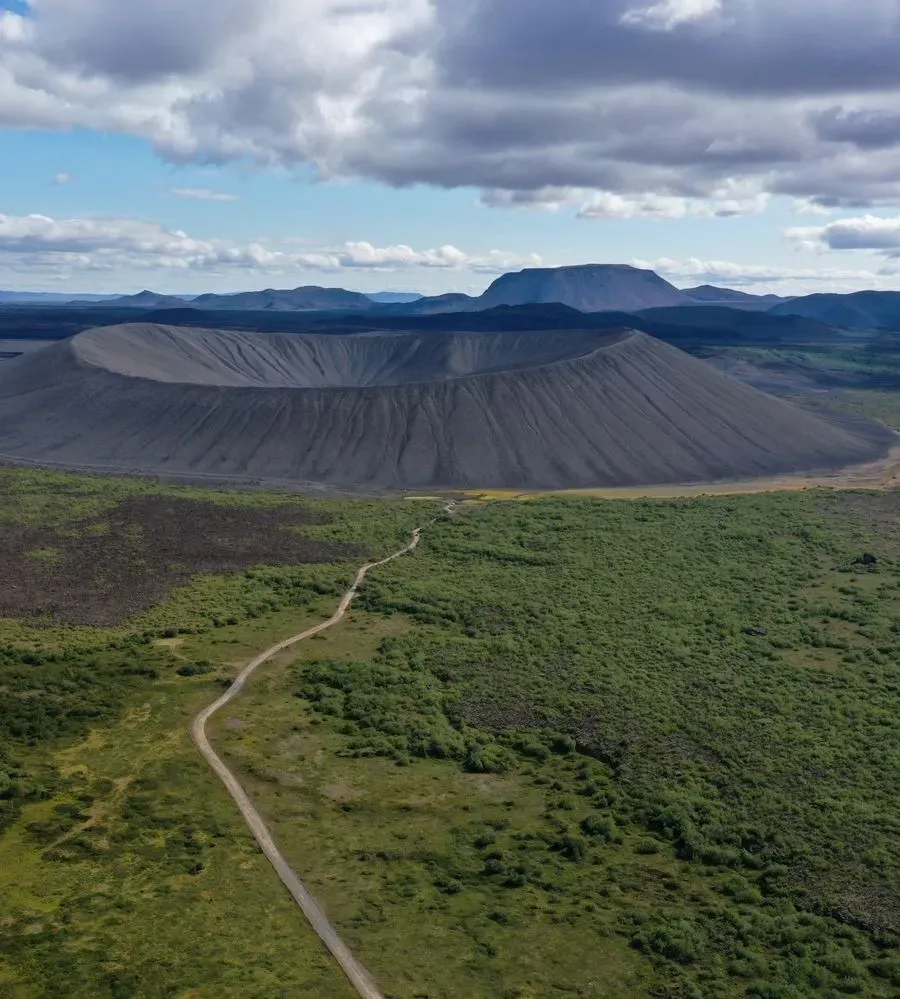 Hverfjall Crater in Iceland