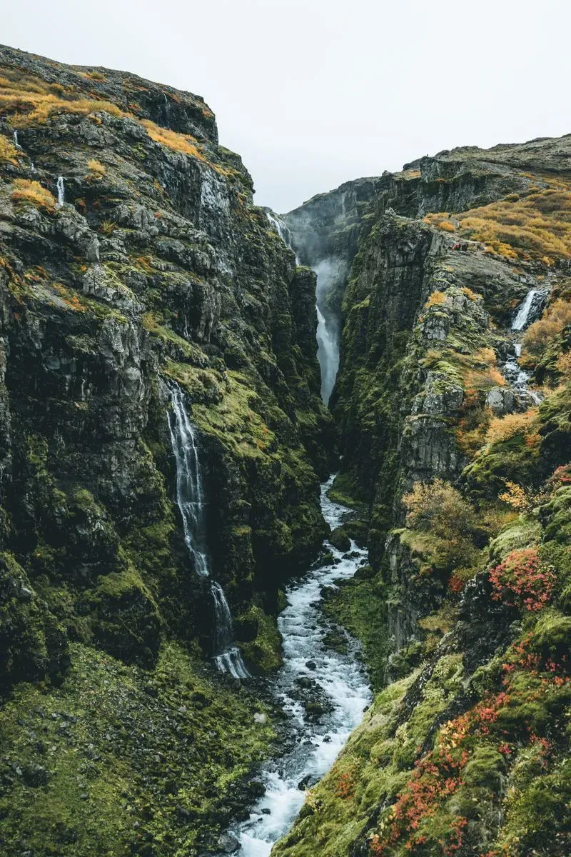 Glymur Waterfall in Iceland