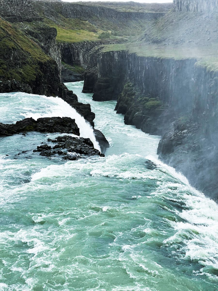 Gullfoss Waterfall in undefined region of undefined