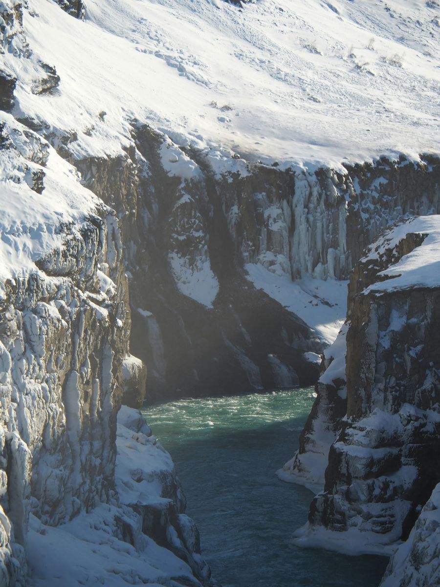 Gullfoss Waterfall in undefined region of undefined