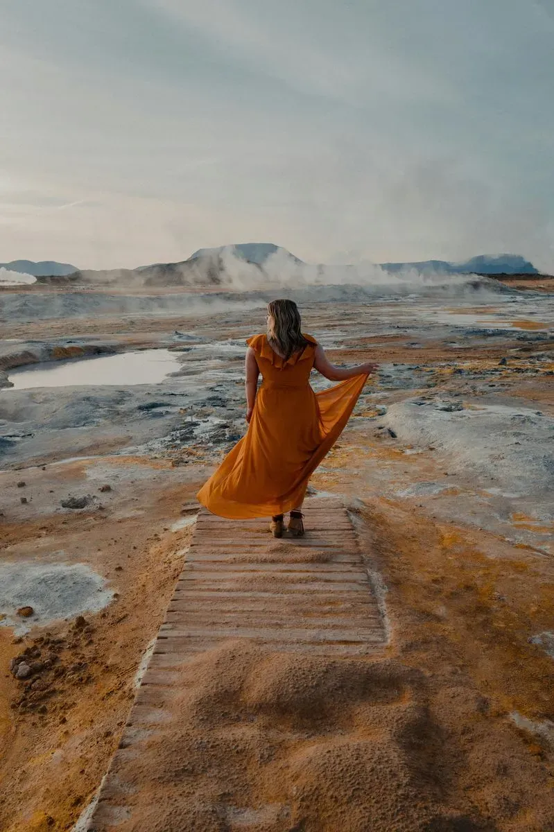 Hverir Geothermal Valley in Iceland