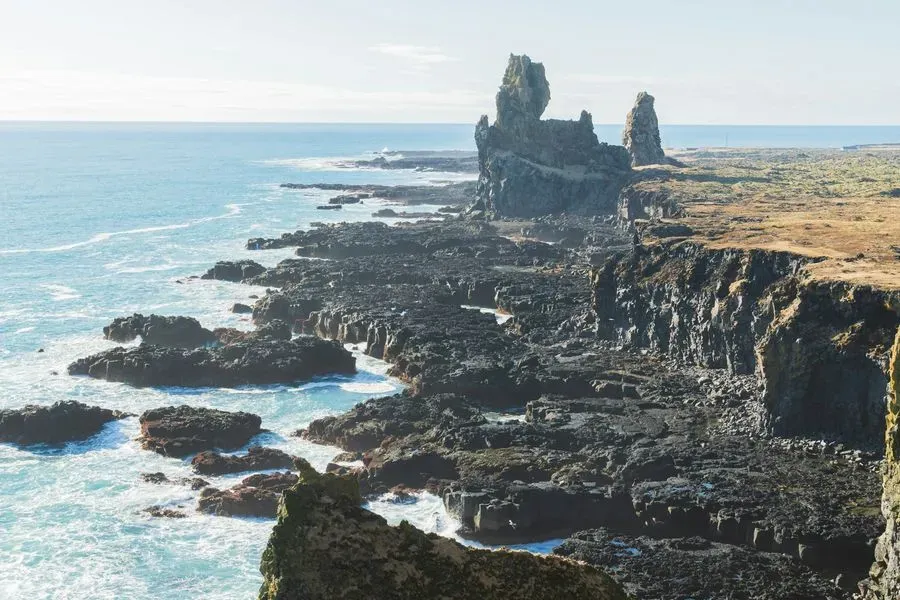 Malarrif Lighthouse & Lóndrangar, Snæfellsnes, Iceland · view 2