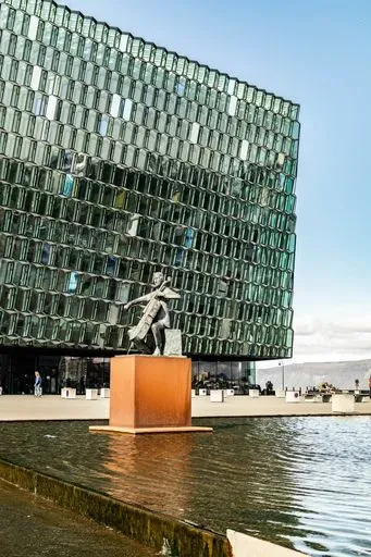 Harpa Concert Hall in Reykjavík region of Iceland