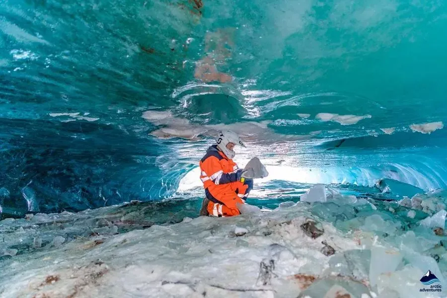 Snowmobile Into Ice Cave, Golden Circle, Iceland · view 3