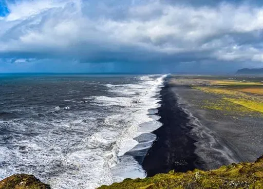 Dyrhólaey Lighthouse in South Coast region of Iceland