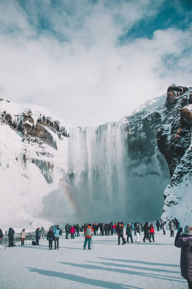 Skógafoss Waterfall in undefined region of undefined