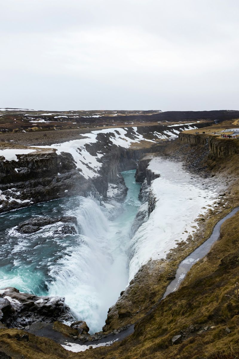 Gullfoss Waterfall in undefined region of undefined