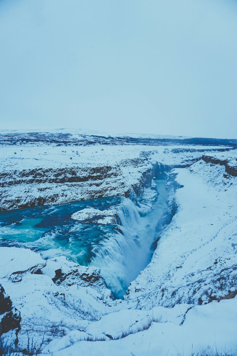 Gullfoss Waterfall in undefined region of undefined