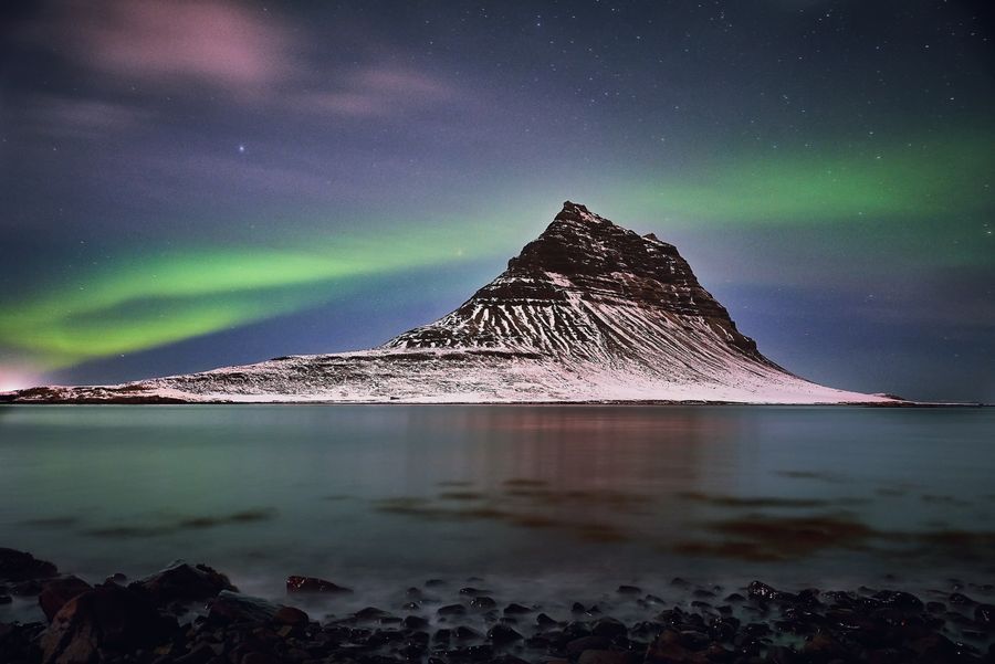 Kirkjufell Mountain in undefined region of undefined