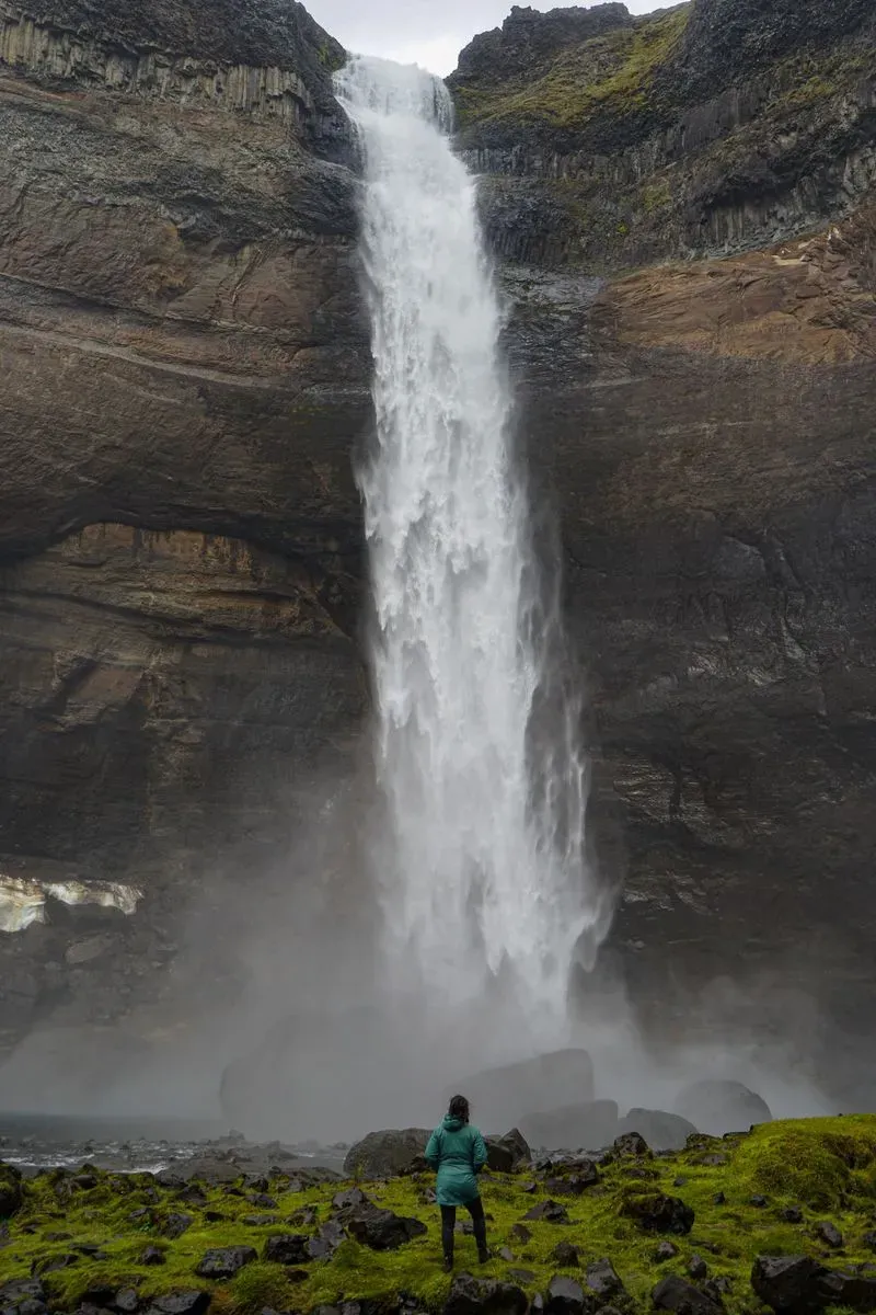 Haifoss Waterfall, Highlands, Iceland · view 2