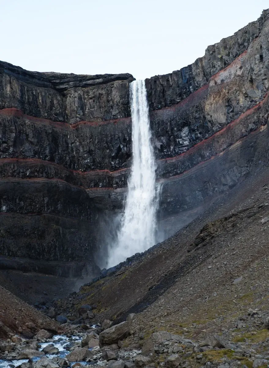 Hengifoss Waterfall, East Fjords, Iceland · view 2