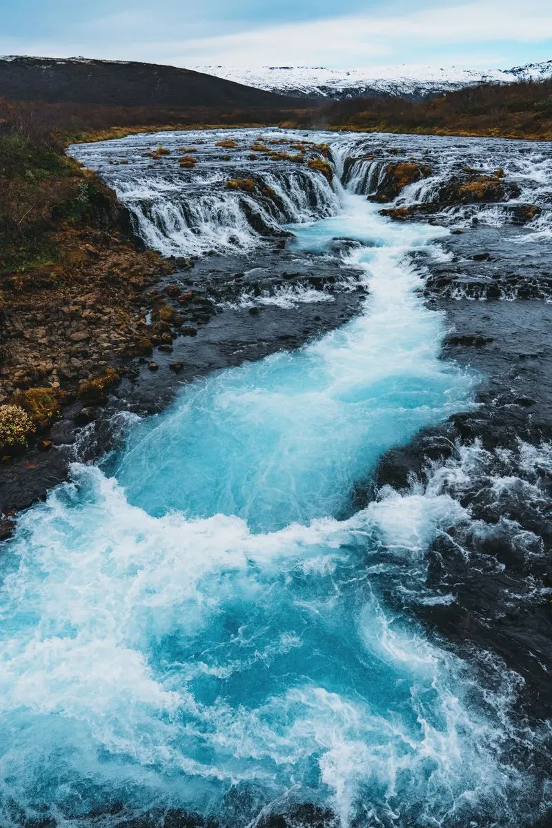 Brúarfoss Waterfall in Iceland