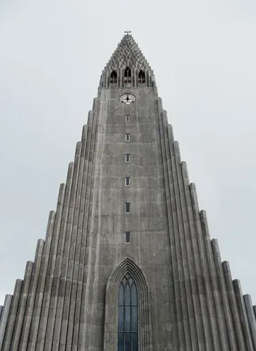 Hallgrimskirkja in Reykjavík region of Iceland
