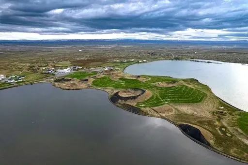 Skútustaðagígar Craters in Northeast region of Iceland