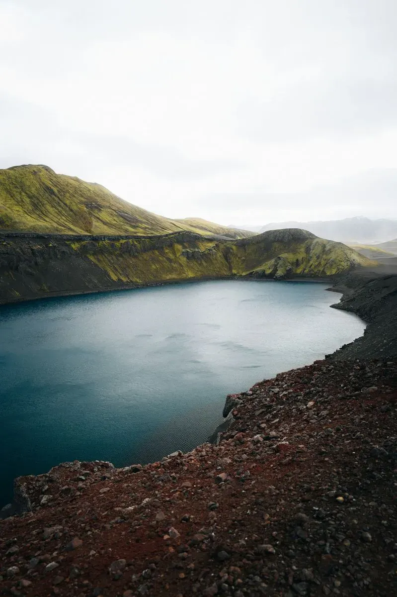 Hnausapollur Crater Lake, Highlands, Iceland · view 3
