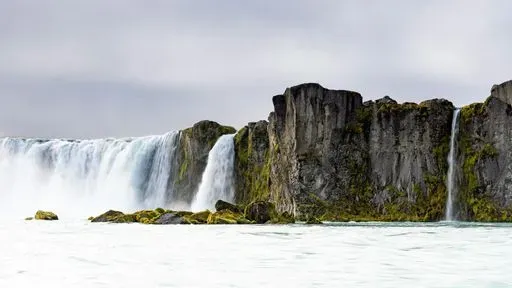 Goðafoss Waterfall in Northeast region of Iceland