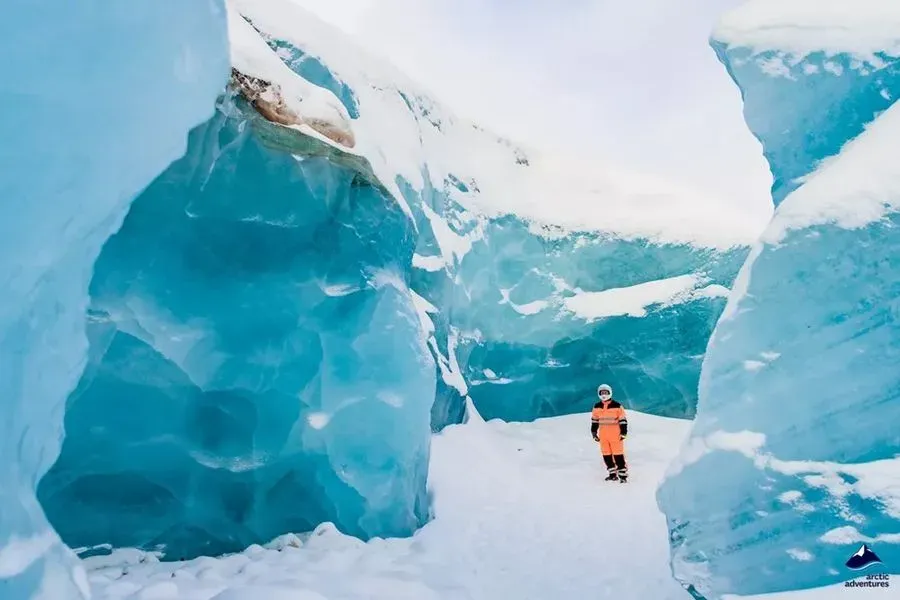 Snowmobile Into Ice Cave, Golden Circle, Iceland · view 2