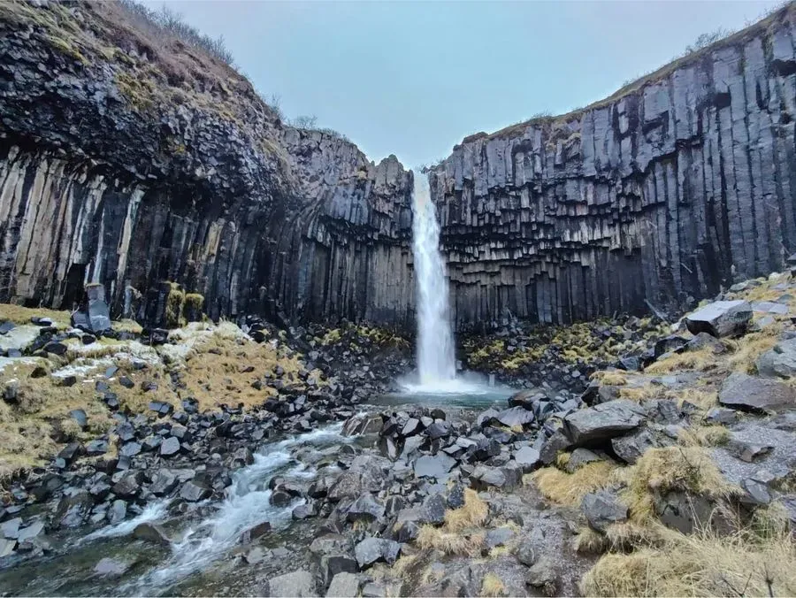 Svartifoss Waterfall, Southeast, Iceland · view 2