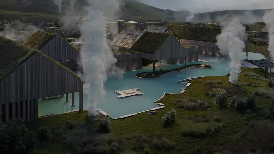 Reykjaböð Hot Springs, Golden Circle, Iceland · view 2