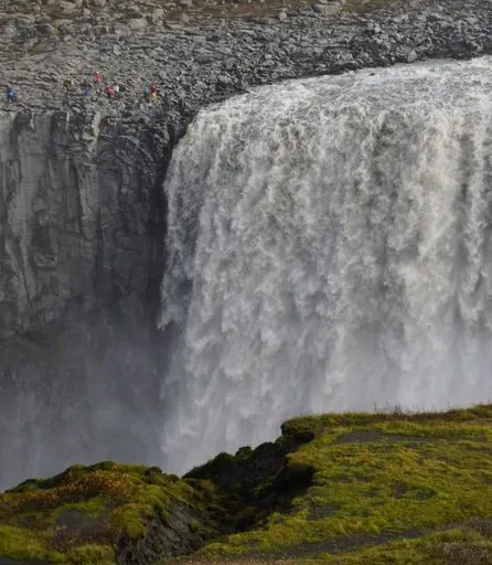 Dettifoss Waterfall in Northeast region of Iceland