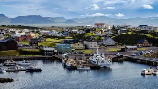 Stykkishólmur in Snæfellsnes region of Iceland