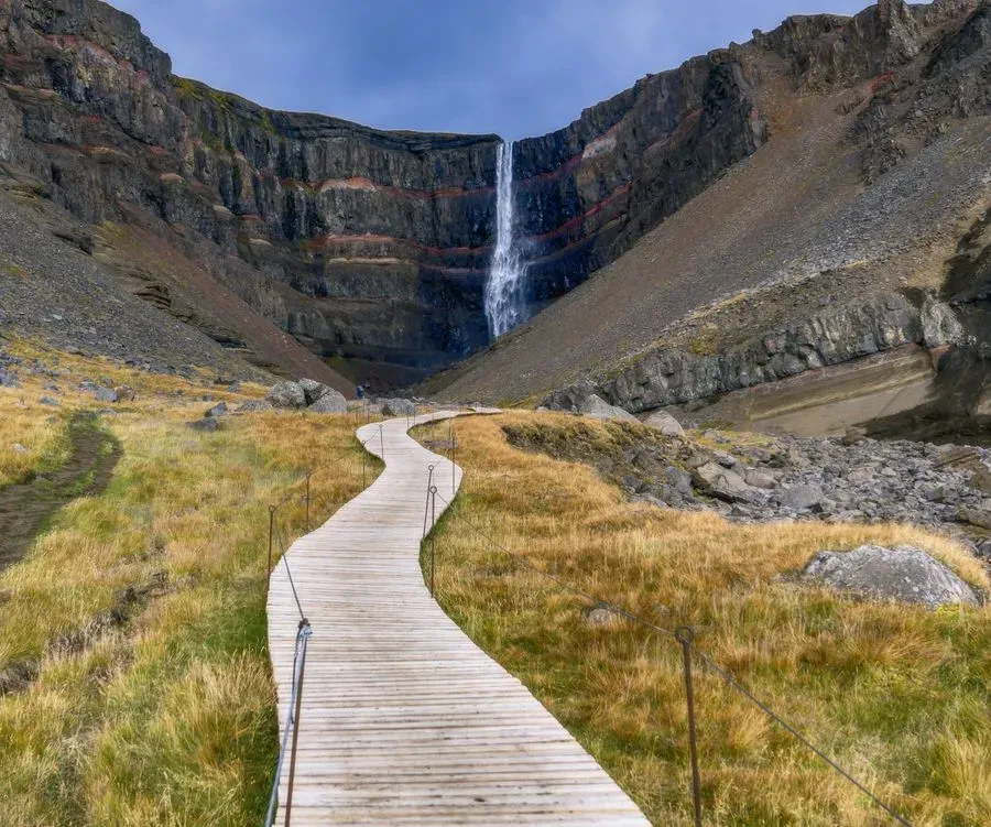 Hengifoss Waterfall, East Fjords, Iceland · view 3