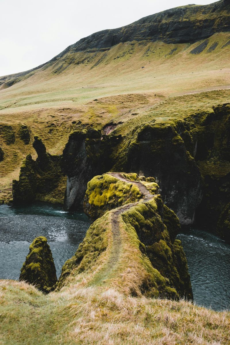 Fjaðrárgljúfur Canyon in undefined region of undefined