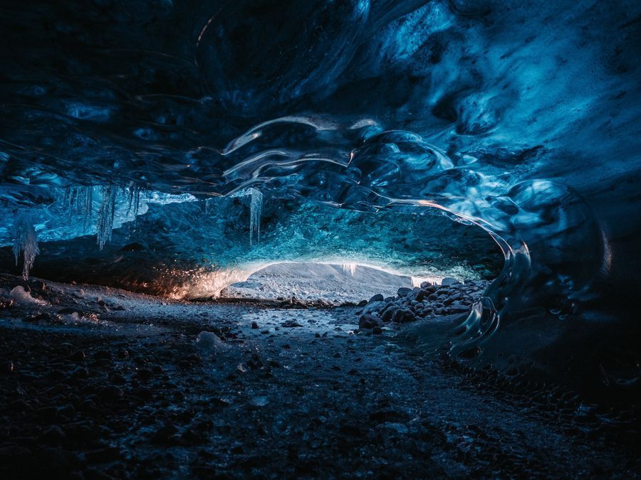 Crystal Ice Cave in undefined region of undefined