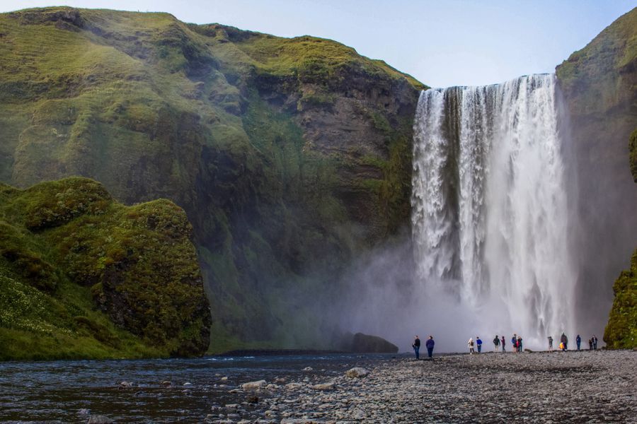 Skógafoss Waterfall in undefined region of undefined