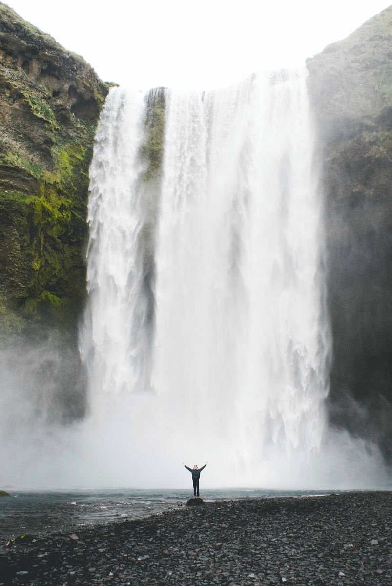 Skógafoss Waterfall in undefined region of undefined