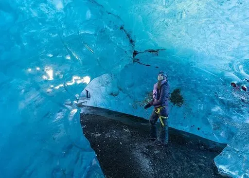 Crystal Blue Ice Cave Tour activity image