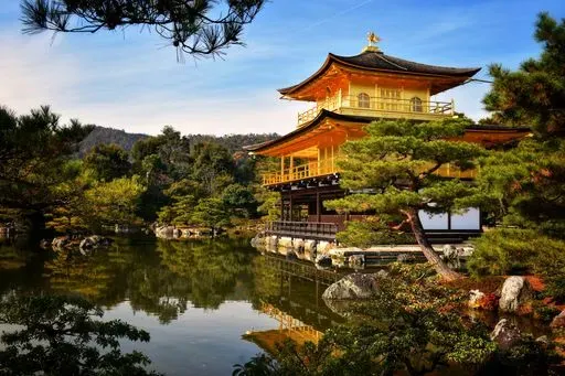 Kinkaku-ji Temple in Kyoto region of Japan