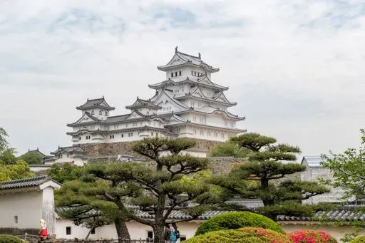 Himeji Castle in Osaka region of Japan