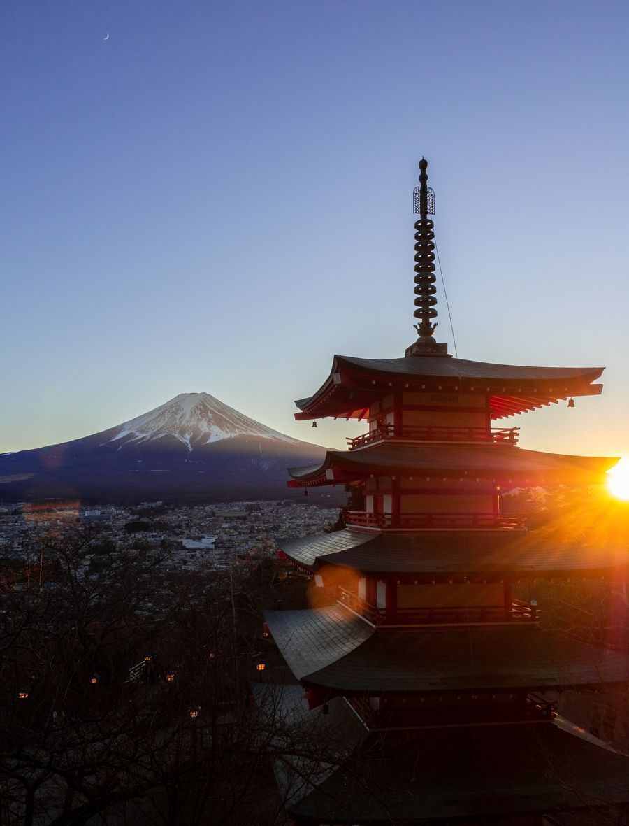 Chureito Pagoda in undefined region of undefined