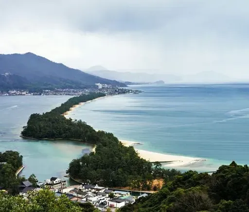 Amanohashidate Viewpoint in Ine region of Japan