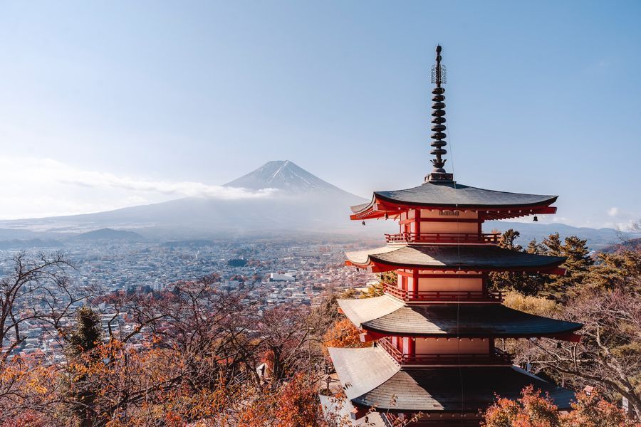 Chureito Pagoda in undefined region of undefined