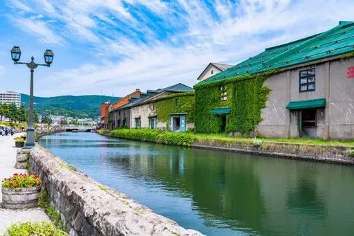 Otaru Canal Walk in Sapporo region of Japan