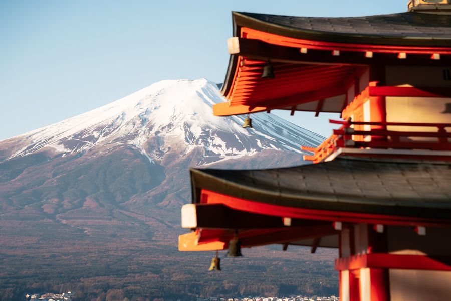 Chureito Pagoda in undefined region of undefined