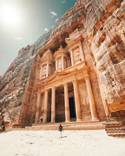 Petra Ancient City in Petra region of Jordan