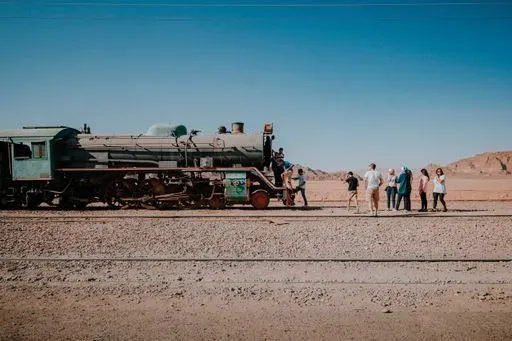Wadi Rum Train Station in Wadi Rum region of Jordan