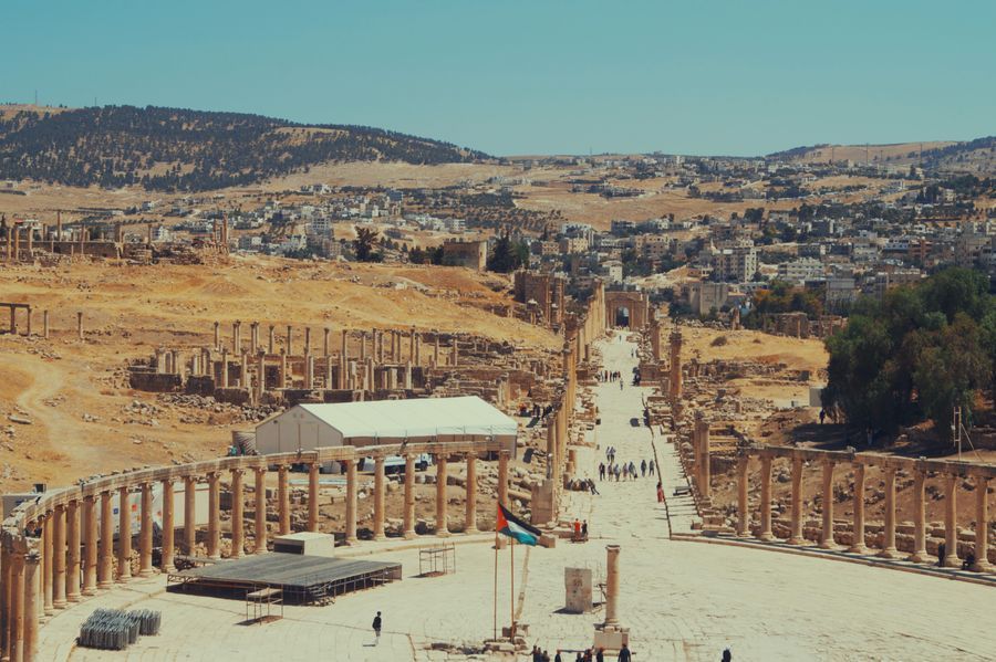 Jerash Ruins in undefined region of undefined