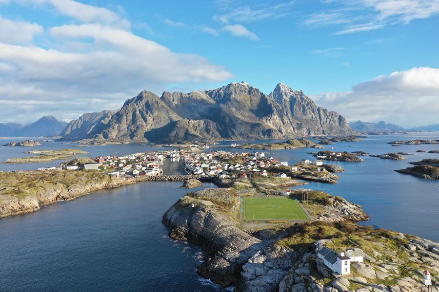 Henningsvær Stadion in undefined region of undefined