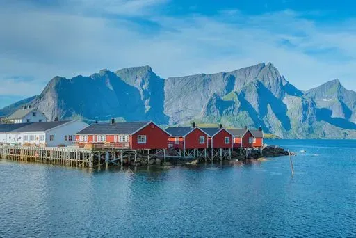 Eliassen Rorbuer in Moskenes region of Lofoten Islands