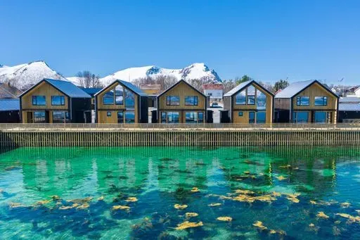 Risøyhamn Sjøhus in Andøya region of Lofoten Islands