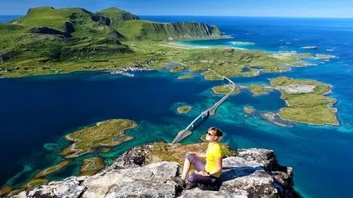 Volandstind Peak in Moskenes region of Lofoten Islands