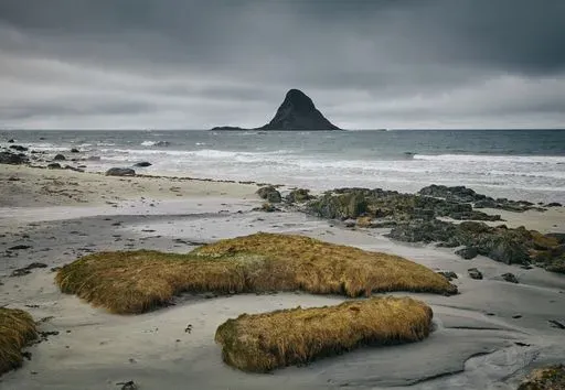 Bleik Beach in Andøya region of Lofoten Islands