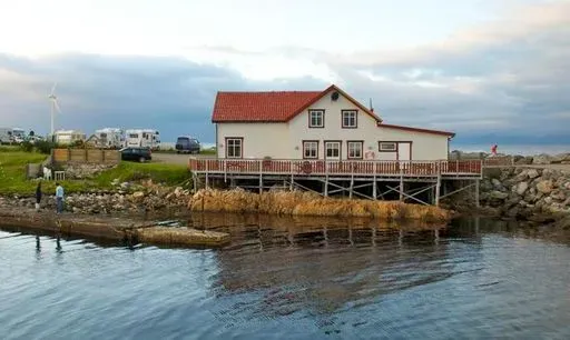 Kvalnesbrygga in Andøya region of Lofoten Islands